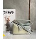 Loewe Puzzle Small Bag In Grey/Cream/White Calfskin