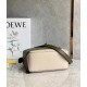 Loewe Puzzle Small Bag In Green/Oat Calfskin