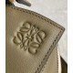 Loewe Puzzle Small Bag In Green/Oat Calfskin