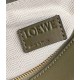 Loewe Puzzle Small Bag In Green/Oat Calfskin