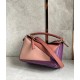 Loewe Puzzle Small Bag In Purple/Caramel/Blossom Calfskin