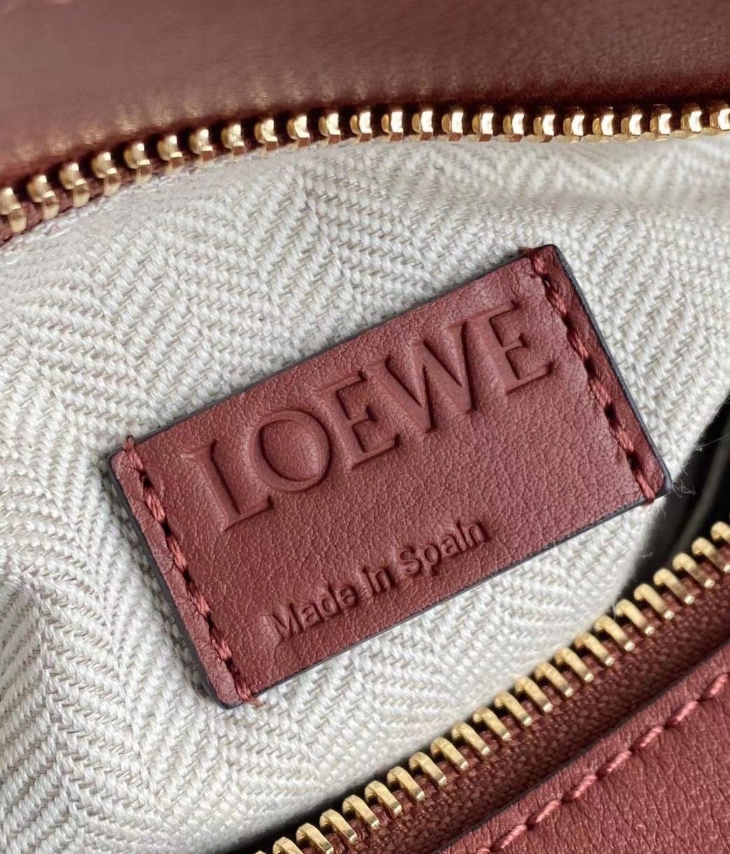 Loewe Puzzle Small Bag In Purple/Caramel/Blossom Calfskin