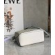 Loewe Puzzle Mini Bag In Grey/Cream/White Calfskin