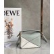 Loewe Puzzle Mini Bag In Grey/Cream/White Calfskin