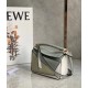 Loewe Puzzle Mini Bag In Grey/Cream/White Calfskin