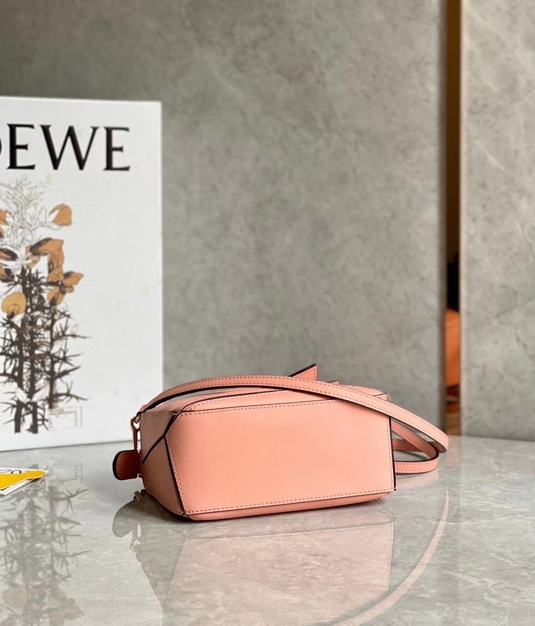 Loewe Puzzle Mini Bag In Blossom Calfskin Leather