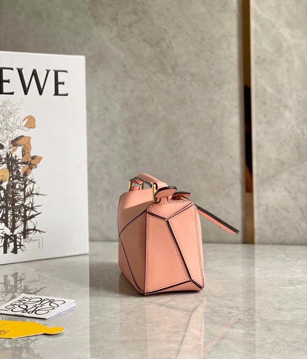 Loewe Puzzle Mini Bag In Blossom Calfskin Leather