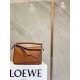 Loewe Mini Puzzle Bag In Brown Calfskin Leather