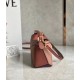 Loewe Puzzle Mini Bag In Purple/Caramel/Blossom Calfskin