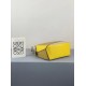 Loewe Mini Puzzle Bag In Ochre/White/Yellow Calfskin