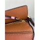 Loewe Mini Puzzle Bag In Brown/Camel/Pink Calfskin