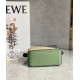 Loewe Puzzle Mini Bag In Asphalt Grey/Nude/Green Calfskin