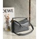 Loewe Puzzle Small Bag In Asphalt Grey Grained Leather