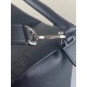 Loewe Large Puzzle Bag In Black Grained Leather