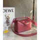 Loewe Puzzle Small Bag In Plumrose Satin Calfskin