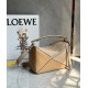 Loewe Puzzle Small Bag in Multicolour Warm Desert and White Calfskin