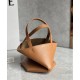 Loewe Mini Puzzle Fold Tote Bag in Tan Calfskin