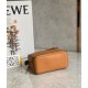 Loewe Puzzle Mini Bag In Brown Grained Calfskin