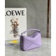 Loewe Puzzle Mini Bag In Lilas Grained Calfskin