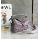 Loewe Puzzle Edge Small Bag In Pale Aubergine Satin Calfskin