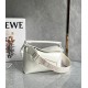 Loewe Puzzle Edge Small Bag In White Satin Calfskin