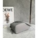 Loewe Puzzle Small Bag In Pearl Grey Grained Leather