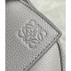 Loewe Puzzle Small Bag In Pearl Grey Grained Leather