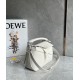 Loewe Puzzle Small Bag In White Grained Leather