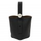 Loewe Mini Pebble Bucket Bag in Black Grained Leather