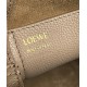 Loewe Mini Pebble Bucket Bag in Sand Grained Leather