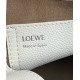 Loewe Mini Pebble Bucket Bag in White Grained Leather