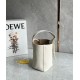 Loewe Mini Pebble Bucket Bag in White Grained Leather