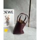 Loewe Mini Puzzle Fold Tote Bag in Bordeaux Calfskin