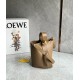 Loewe Mini Pebble Bucket Bag in Oak Calfskin