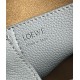 Loewe Mini Pebble Bucket Bag in Grey Grained Leather