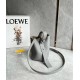 Loewe Mini Pebble Bucket Bag in Grey Grained Leather