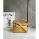 Loewe Puzzle Small Bag in Sahara Calfskin with Woven Handle