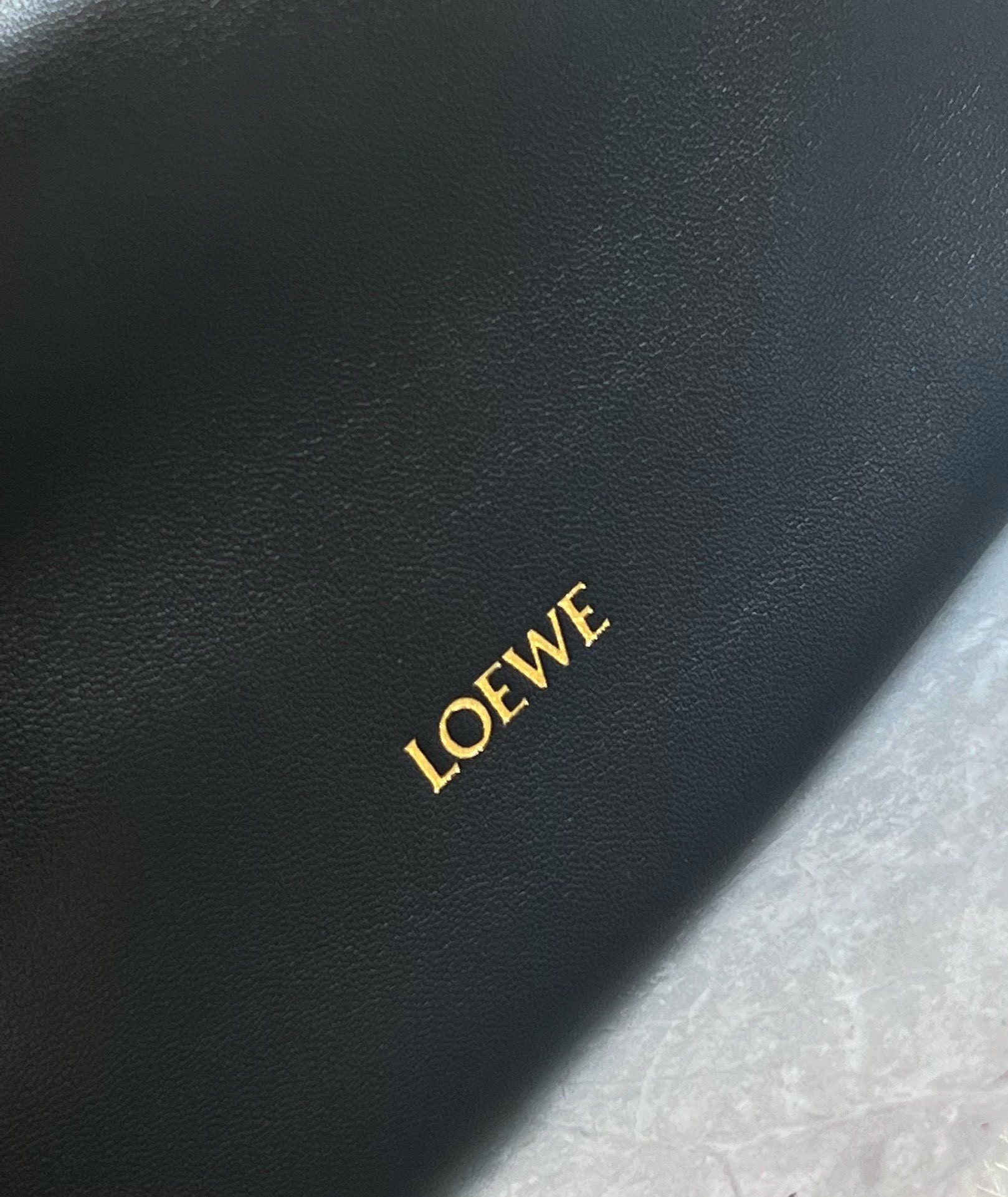 Loewe Medium Squeeze Bag in Black Nappa Lambskin