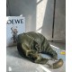 Loewe Medium Squeeze Bag in Olive Nappa Lambskin