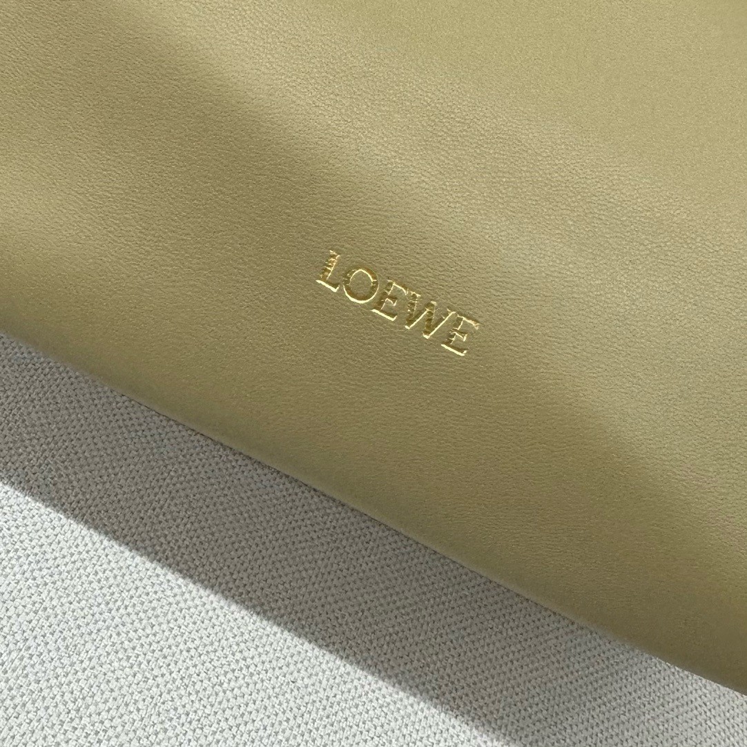 Loewe Small Squeeze Bag in Clay Green Nappa Lambskin