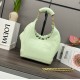 Loewe Small Squeeze Bag in Spring Jade Nappa Lambskin