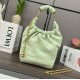 Loewe Small Squeeze Bag in Spring Jade Nappa Lambskin