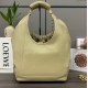 Loewe Medium Squeeze Bag in Clay Green Nappa Lambskin