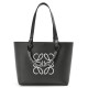 Loewe Small Anagram Tote In Black Calfskin