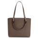 Loewe Small Anagram Tote In Taupe Grained Calfskin