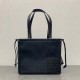 Loewe Small Cushion Tote In Black Anagram Jacquard