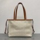 Loewe Medium Cushion Tote In Beige Anagram Jacquard