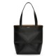 Loewe Medium Puzzle Fold Tote Bag in Black Calfskin