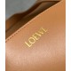 Loewe Large Puzzle Fold Tote Bag in Tan and Black Calfskin