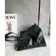 Loewe Fold Shopper Bag in Black Paper Calfskin